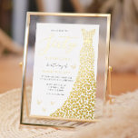 Invitation En Aluminium Gold Foil Heart Gown 60e Anniversaire Fête Real<br><div class="desc">Gold Foil Heart Gown 60th Birthday Party Real Foil Invitation Sixty & Fabulous Voir d'autres invitations dans notre niche et notre magasin de niche</div>