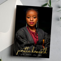 Gold Names Modèle photo University Graduation