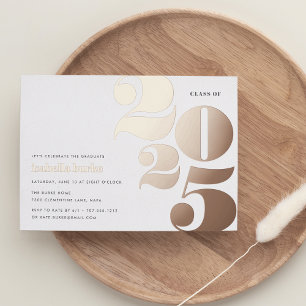 Invitation En Aluminium Grande année   Parti des diplômés 2023