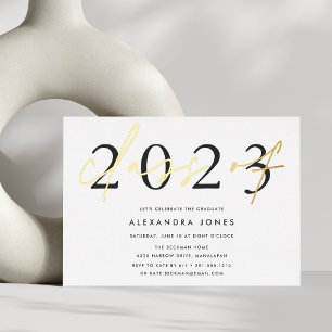 Invitation En Aluminium Grande année   Parti des diplômés 2023
