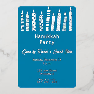 Invitation En Aluminium Hanoukka menorah