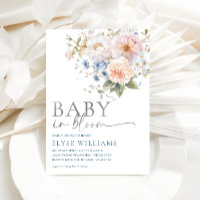 Hargrove Bleu Floral Bébé dans le Baby shower en f