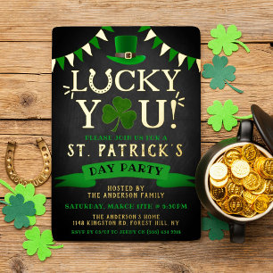 Invitation En Aluminium Heureux Toi ! Saint Patrick's Day Party Real