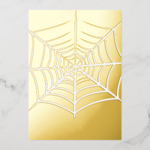 Invitation En Aluminium Illustration d'araignée d'Halloween effrayante