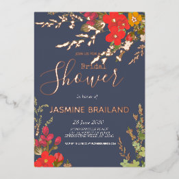 Invitation En Aluminium Jardin Floral Estival Fleurs Sauvages Enterrement