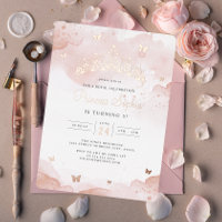 Jolie fête d'anniversaire de princesse en rose gol