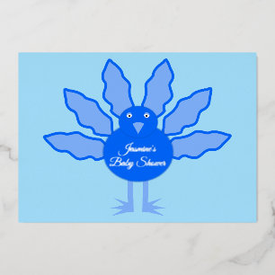 Invitation En Aluminium Jolie Fête de Thanksgiving pour un Petit Garçon Bé