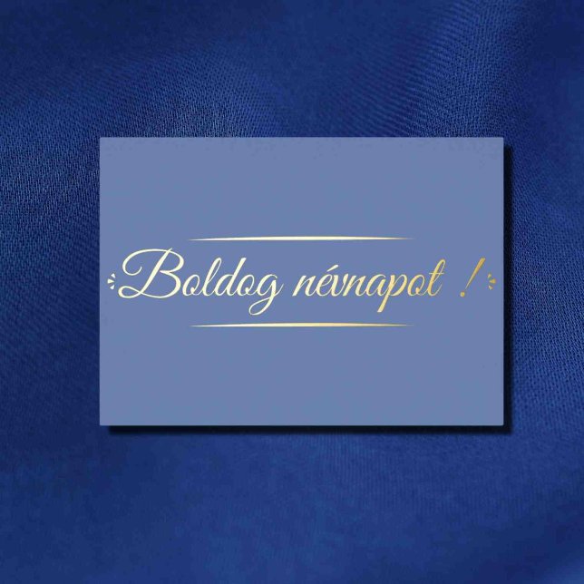 Invitation En Aluminium Jour du nom hongrois -doré (Créateur téléchargé)