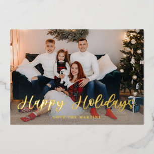 Invitation En Aluminium Joyeuses vacances amusante photo script - WH