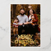 Joyeux Noël Feuille d'Or Rayure Noir et Blanc