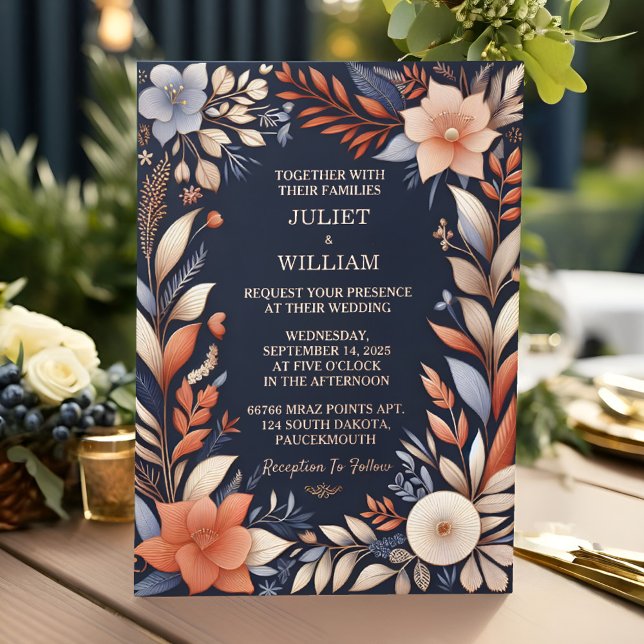 Invitation En Aluminium Laissez budget pas cher extérieur élégant Mariage  (Créateur téléchargé)