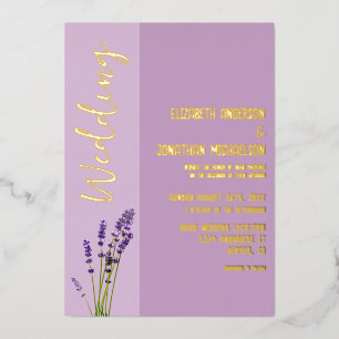 Invitation En Aluminium Lavender Love Mariage