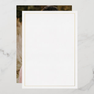 Invitation En Aluminium Le Mariage de White Gold Photo Elegant