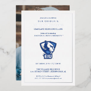 Invitation En Aluminium Logo des Panthers de l'Université d'Eastern Illino