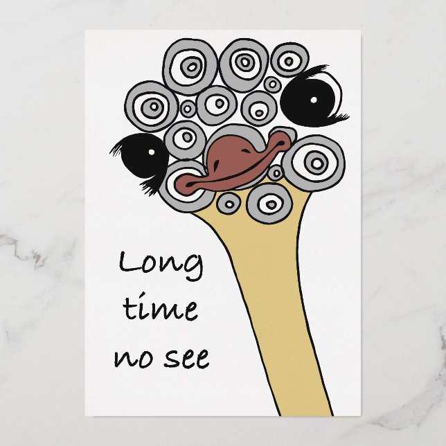 Invitation En Aluminium Long time no see – let’s meet again (Recto)