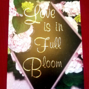 Invitation En Aluminium Love Is In Full Bloom Mariage
