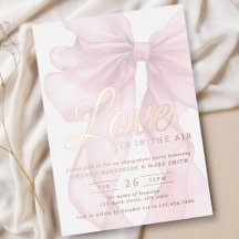Love Is In The Air Bow Mauve Engagement Rose Gold