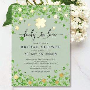 Invitation En Aluminium Lucky In Love Mariage Foil