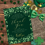 Invitation En Aluminium Lucky In Love St. Patrick's Day Fête des mariées R<br><div class="desc">Célébrez dans le style avec ces jours branchés de St. Patrick ou mariage irlandais à thème / douche nuptiale véritable feuille pressée merci cartes. Le design est facile à personnaliser avec votre propre libellé et votre famille et vos amis seront ravis quand ils recevront ces fabuleux remerciements.</div>