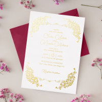 Luxe Artistique Botanique Floral Mariage Paisley