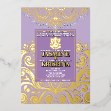 LuxGlitter Ganesha Mariage Hindou Lavande Or
