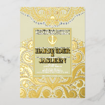 LuxGlitter Ivoire Or Sikh Anand Karaj Mariage