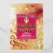 LuxGlitter rose et or Sikh Anand Karaj Mariage