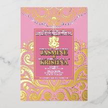 LuxGlitter Rose Gold Ganesha Mariage Hindou