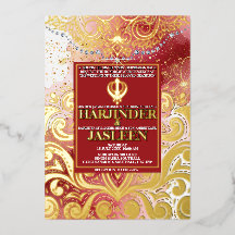 LuxGlitter Rose & Or Sikh Anand Karaj Mariage