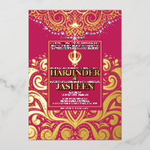 LuxGlitter Rose Rose Gold Sikh Anand Karaj Mariage