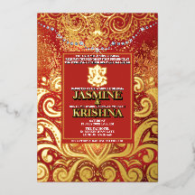 LuxGlitter Rouge Or Hindou Ganesha Indien