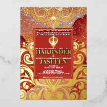 LuxGlitter Rouge Sikh Anand Karaj Mariage Indien