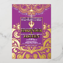 LuxGlitter Violet Or Sikh Anand Karaj Mariage