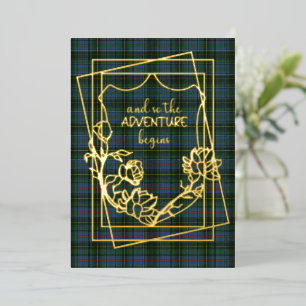 Invitation En Aluminium MacInnis Tartan Plaid Mariage