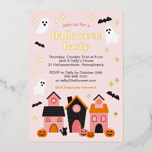 Invitation En Aluminium Maisons hantées mignonnes et effrayantes pour Hall