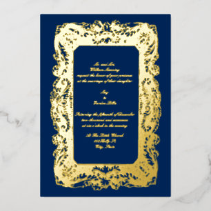 Invitation En Aluminium Mariage à l'ère victorienne vintage