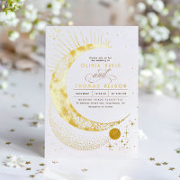 Mariage bohème de nuit étoilée au croissant de lun
