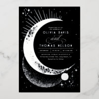 Mariage Bohème Lune Croissante Nuit Étoilée Mystiq