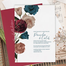 Mariage Bohème Rose Gold, Sarcelle, Bourgogne