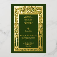 Mariage Bordure d'Arbre Fruitier Arts & Crafts Vin