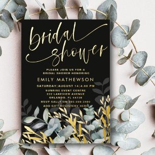 Invitation En Aluminium Mariage Champêtre Floral Rose Gold