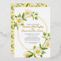 Mariage d'aquarelle rose de roche blanche