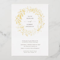 mariage de couronne dorée romantique à fleurs