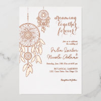 Mariage de Dreamcatcher en plumes de la tribu Boho