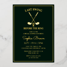 Mariage de Golf Vert Foncé
