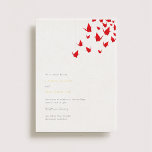 Invitation En Aluminium Mariage de grues en papier Origami<br><div class="desc">Collection de mariages de grues en origami japonais moderne par Shelby Allison.</div>