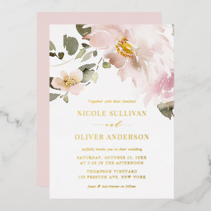 Invitation En Aluminium Mariage de l'aquarelle féminine