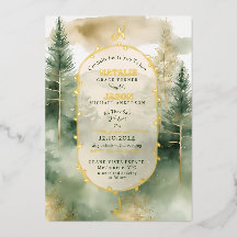 Mariage de monographie de la forêt de pins d'hiver