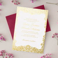 Mariage de style floral doré luxueux fantaisiste