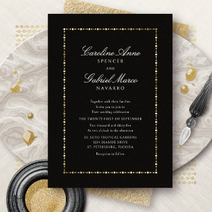 Invitation En Aluminium Mariage Élégant Minimaliste